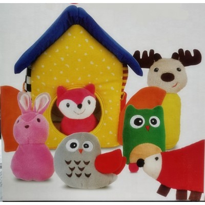 My Cute Pet House Basket Custom Stuffed Sound Toys Baby Play Set